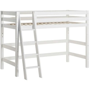 Hoppekids Hochbett  ECO Luxury ¦ weiß ¦ Maße (cm): B: 137 H: 150