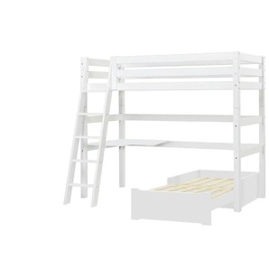 Hoppekids Hochbett  ECO Luxury ¦ weiß ¦ Maße (cm): B: 144 H: 177