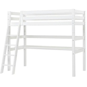 Hoppekids Hochbett  ECO Luxury ¦ weiß ¦ Maße (cm): B: 144 H: 177