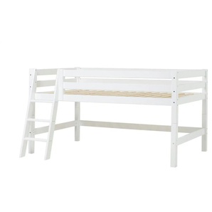 Hoppekids Hochbett ECO Luxury ¦ weiß ¦ Maße (cm): B: 158 H: 114