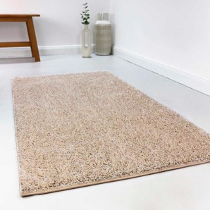 Hochflor-Läufer ESPRIT Swagger Shag Teppiche Gr. B/L: 80 cm x 400 cm, 30 mm, 1 St., beige (sand,beige) Hochflor-Läufer Wohnzimmer, Schlafzimmer, uni, waschbar, mit Antirutschbeschichtung