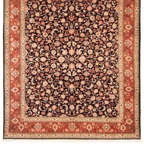 Hochflor-Läufer Yalameh Medaillon Rosso scuro 368 x 80 cm, morgenland, rechteckig, Höhe: 10 mm, Unikat mit Zertifikat