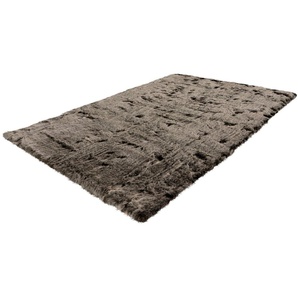 Hochflor-Teppich Aysu, Leonique, rechteckig, Höhe: 52 mm, einfarbiger Teppich, besonders weich und kuschelig