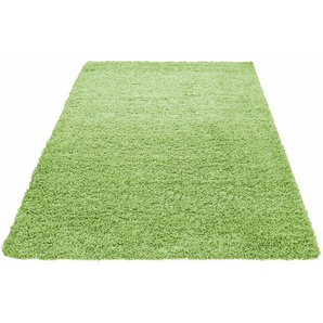 Hochflor-Teppich AYYILDIZ TEPPICHE Dream Shaggy Teppiche Gr. B/L: 200 cm x 290 cm, 50 mm, 1 St., grün Esszimmerteppiche