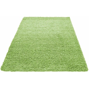 Hochflor-Teppich AYYILDIZ TEPPICHE Dream Shaggy Teppiche Gr. B/L: 200 cm x 290 cm, 50 mm, 1 St., grün Esszimmerteppiche Wohnzimmer