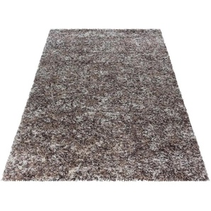Hochflor-Teppich AYYILDIZ TEPPICHE Enjoy Shaggy Teppiche Gr. B/L: 160 cm x 230 cm, 50 mm, 1 St., beige Esszimmerteppiche Wohnzimmer