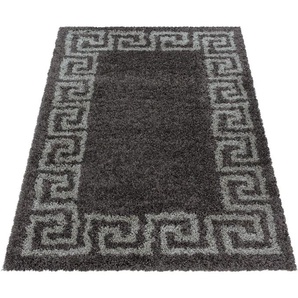 Hochflor-Teppich AYYILDIZ TEPPICHE HERA 3301 Teppiche Gr. B/L: 200 cm x 290 cm, 50 mm, 1 St., grau (taupe) Orientalische Muster Wohnzimmer