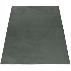 Hochflor-Teppich AYYILDIZ TEPPICHE POUFFY 5100 Teppiche Gr. B/L: 240 cm x 340 cm, 20 mm, 1 St., grün (green) Esszimmerteppiche Besonders weich Softfllor waschbar