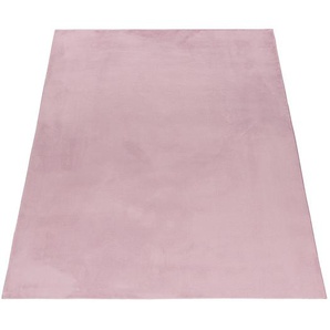 Hochflor-Teppich AYYILDIZ TEPPICHE POUFFY 5100 Teppiche Gr. B/L: 240 cm x 340 cm, 20 mm, 1 St., rosa (rose) Esszimmerteppiche Besonders weich Softfllor waschbar