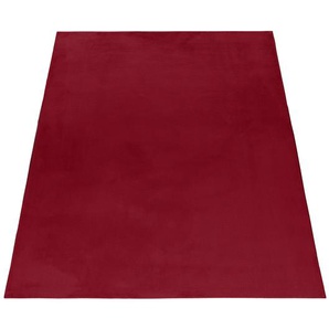 Hochflor-Teppich AYYILDIZ TEPPICHE POUFFY 5100 Teppiche Gr. B/L: 240 cm x 340 cm, 20 mm, 1 St., rot (red) Esszimmerteppiche Besonders weich Softfllor waschbar