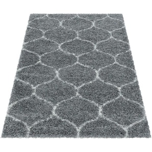 Hochflor-Teppich AYYILDIZ TEPPICHE SALSA 3201 Teppiche Gr. B/L: 200 cm x 290 cm, 50 mm, 1 St., grau Orientalische Muster