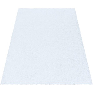 Hochflor-Teppich AYYILDIZ TEPPICHE SYDNEY 3000 Teppiche Gr. B/L: 240 cm x 340 cm, 50 mm, 1 St., weiß (white) Esszimmerteppiche Wohnzimmer