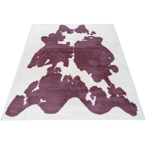 Hochflor-Teppich BRUNO BANANI Makayla Teppiche Gr. B/L: 120 cm x 160 cm, 30 mm, 1 St., lila Esszimmerteppiche