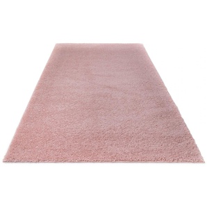 Hochflor-Teppich BRUNO BANANI Shaggy Soft Teppiche Gr. B/L: 240 cm x 320 cm, 30 mm, 1 St., rosa Esszimmerteppiche gewebt, Uni Farben, besonders weich und kuschelig