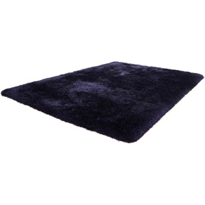 Hochflor-Teppich CALO-DELUXE Giora 200 Teppiche Gr. B/L: 200 cm x 290 cm, 80 mm, 1 St., blau Esszimmerteppiche besonders weich durch Microfaser, Wohnzimmer