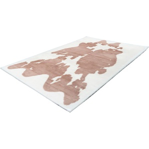 Hochflor-Teppich CALO-DELUXE Vogesen 500 Teppiche Gr. B/L: 160 cm x 230 cm, 30 mm, 1 St., grau (taupe, weiß) Esszimmerteppiche weiche Haptik, Wohnzimmer