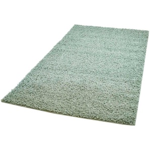 Hochflor-Teppich CARPET CITY Pastell Shaggy300 Teppiche Gr. B/L: 300 cm x 400 cm, 30 mm, 1 St., grün (hellgrün) Esszimmerteppiche Shaggy Hochflor Teppich, Uni Farben, Weich
