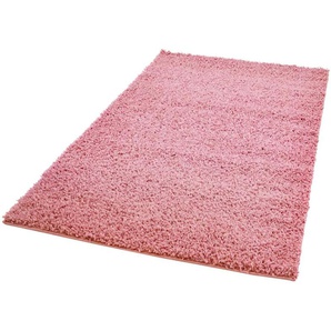 Hochflor-Teppich CARPET CITY Pastell Shaggy300 Teppiche Gr. B/L: 300 cm x 400 cm, 30 mm, 1 St., pink Esszimmerteppiche Shaggy Hochflor Teppich, Uni Farben, Weich