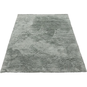 Hochflor-Teppich CARPETFINE Silky Teppiche Gr. B/L: 160 cm x 230 cm, 20 mm, 1 St., grün Esszimmerteppiche