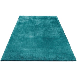 Hochflor-Teppich Deman, Home affaire, rechteckig, Höhe: 25 mm, Uni-Farben, Mikrofaser Teppiche, flauschig, Wohnzimmer, Schlafzimmer