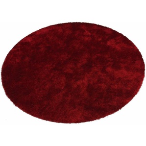 Hochflor-Teppich Deman, Home affaire, rund, Höhe: 25 mm, Uni-Farben, besonders weich und kuschelig durch Mikrofaser, rund