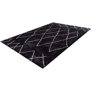 Hochflor-Teppich Elvar-4000, calo-deluxe, rechteckig, Höhe: 27 mm, besonders weich durch Microfaser, Wohnzimmer