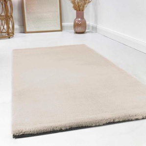 Hochflor-Teppich ESPRIT Alice Kunstfell Teppiche Gr. B/L: 120 cm x 170 cm, 25 mm, 1 St., beige (creme, beige) Esszimmerteppiche Kaninchenfell-Haptik, besonders weich und dicht, für alle Räume