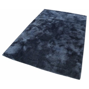 Hochflor-Teppich ESPRIT Relaxx Teppiche Gr. B/L: 160 cm x 230 cm, 25 mm, 1 St., blau (dunkelblau) Esszimmerteppiche Wohnzimmer, sehr große Farbauswahl, weicher dichter Hochflor