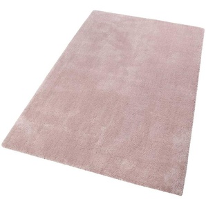 Hochflor-Teppich ESPRIT Relaxx Teppiche Gr. B/L: 160 cm x 230 cm, 25 mm, 1 St., rosa (rosa, creme) Esszimmerteppiche Wohnzimmer, sehr große Farbauswahl, weicher dichter Hochflor