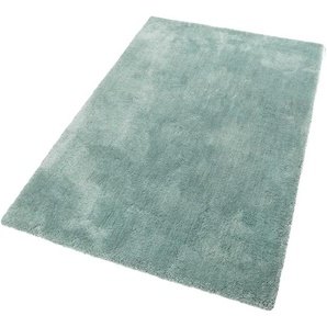Hochflor-Teppich ESPRIT Relaxx Teppiche Gr. B/L: 240 cm x 340 cm, 25 mm, 1 St., blau (türkis grau) Esszimmerteppiche