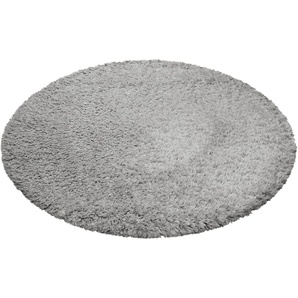 Hochflor-Teppich ESPRIT YOGI Teppiche Gr. B/L: 200 cm x 200 cm Ø 200 cm, 50 mm, 1 St., silberfarben Esszimmerteppiche