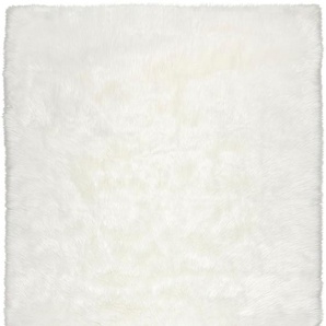 Hochflor-Teppich FLAIR RUGS Sheepskin Teppiche Gr. B/L: 180 cm x 290 cm, 6 mm, 1 St., beige (creme) Esszimmerteppiche weich, Kunstfell, Fellteppich