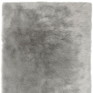 Hochflor-Teppich FLAIR RUGS Sheepskin Teppiche Gr. B/L: 180 cm x 290 cm, 6 mm, 1 St., grau Esszimmerteppiche weich, Kunstfell, Fellteppich