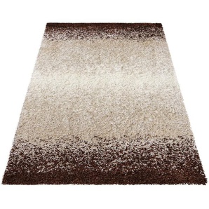 Hochflor-Teppich Gierslev, andas, rechteckig, Höhe: 30 mm, moderner Farbverlauf, weich & kuschelig, Wohnzimmer