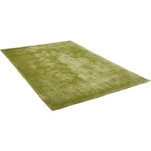 Hochflor-Teppich GINO FALCONE Alessandro Teppiche Gr. B/L: 160 cm x 230 cm, 25 mm, 1 St., grün Esszimmerteppiche besonders weich durch Microfaser, ideal im Wohnzimmer & Schlafzimmer