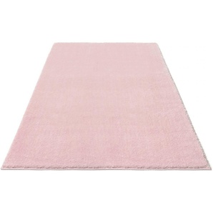 Hochflor-Teppich GUIDO MARIA KRETSCHMER HOME&LIVING Cosima Teppiche Gr. B/L: 160 cm x 230 cm, 30 mm, 1 St., rosa (rosé) Esszimmerteppiche Mikrofaser, extra flauschig, weich, pflegeleicht, elegant, Uni