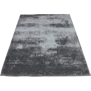 Hochflor-Teppich HOME AFFAIRE Deman Teppiche Gr. B/L: 300 cm x 400 cm, 25 mm, 1 St., grau Esszimmerteppiche