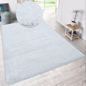 Hochflor-Teppich HOME AFFAIRE Malin Teppiche Gr. B/L: 280 cm x 380 cm, 43 mm, 1 St., weiß Esszimmerteppiche