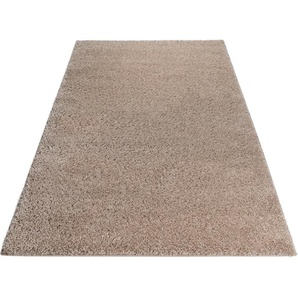 Hochflor-Teppich HOME AFFAIRE Shaggy 30 Teppiche Gr. B/L: 240 cm x 320 cm, 30 mm, 1 St., beige Esszimmerteppiche Teppich, Uni Farben, besonders weich und kuschelig