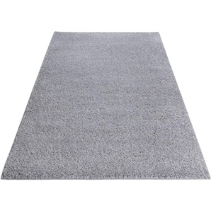 Hochflor-Teppich HOME AFFAIRE Shaggy 30 Teppiche Gr. B/L: 240 cm x 320 cm, 30 mm, 1 St., grau (hellgrau) Esszimmerteppiche Teppich, Uni Farben, besonders weich und kuschelig