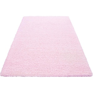 Hochflor-Teppich HOME AFFAIRE Shaggy 30 Teppiche Gr. B/L: 240 cm x 320 cm, 30 mm, 1 St., rosa (hellrosa) Esszimmerteppiche Teppich, Uni Farben, besonders weich und kuschelig