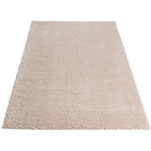 Hochflor-Teppich HOME AFFAIRE Viva Teppiche Gr. B/L: 280 cm x 390 cm, 45 mm, 1 St., beige (sand) Esszimmerteppiche Uni Farben, einfarbig, besonders weich und kuschelig