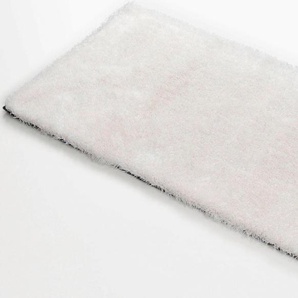 Hochflor-Teppich KIYOU SHAGGY KiYou Shaggy Teppiche Gr. B/L: 110 cm x 170 cm, 40 mm, 1 St., weiß Esszimmerteppiche besonders weich durch Microfaser, Wohnzimmer