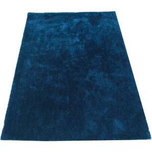 Hochflor-Teppich LEGER HOME BY LENA GERCKE Lucia Teppiche Gr. B/L: 200 cm x 300 cm, 30 mm, 1 St., blau Esszimmerteppiche