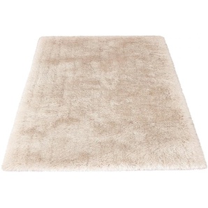 Hochflor-Teppich LEONIQUE Barin Teppiche Gr. B/L: 80 cm x 150 cm, 90 mm, 1 St., beige (creme) Esszimmerteppiche besonders weicher Teppich