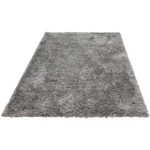 Hochflor-Teppich MY HOME Boldo Teppiche Gr. B/L: 200 cm x 290 cm, 50 mm, 1 St., grau Esszimmerteppiche besonders weich durch Microfaser, Shaggy Teppich