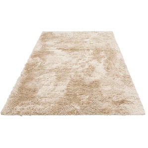 Hochflor-Teppich MY HOME Boldo Teppiche Gr. B/L: 240 cm x 320 cm, 50 mm, 1 St., beige (sand) Esszimmerteppiche besonders weich durch Microfaser, Shaggy Teppich