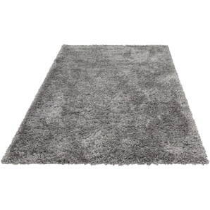 Hochflor-Teppich MY HOME Boldo Teppiche Gr. B/L: 240 cm x 320 cm, 50 mm, 1 St., grau Esszimmerteppiche besonders weich durch Microfaser, Shaggy Teppich