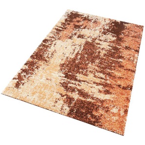 Hochflor-Teppich MY HOME Hannes Teppiche Gr. B/L: 280 cm x 390 cm, 30 mm, 1 St., orange (terra) Esszimmerteppiche Vintage Design