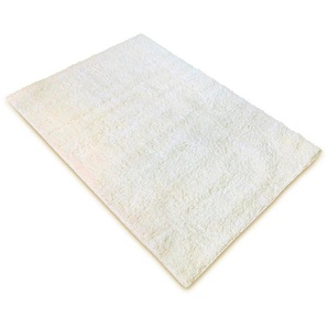 Hochflor-Teppich MY HOME Jara Teppiche Gr. B/L: 160 cm x 230 cm, 30 mm, 1 St., beige (cream) Esszimmerteppiche Shaggy, Uni Farben, weiche Qualität, Wohnzimmer